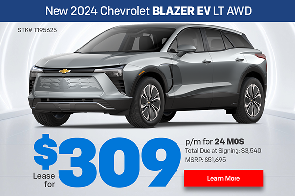 New 2024 Chevrolet Blazer EV LT